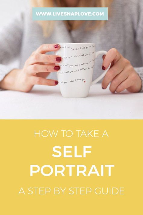 Learn how to take a self portrait in this step by step photography tutorial! | Self Portraits | Photography Tutorials | Photography Tips Selfie Self Portraits, Selfie Portrait, Photo Hacks, Portrait Photography Tips, Self Photography, Self Portraits, Self Portrait Photography, Foto Tips, Photography 101