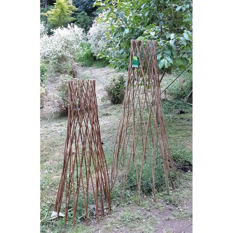 MGP Wood Expanding Trellis & Reviews | Wayfair Expanding Trellis, Willow Sticks, Arbors Trellis, Willow Wood, Plant Stem, Plant Supports, Garden Trellis, Lawn Decor, Climbing Plants