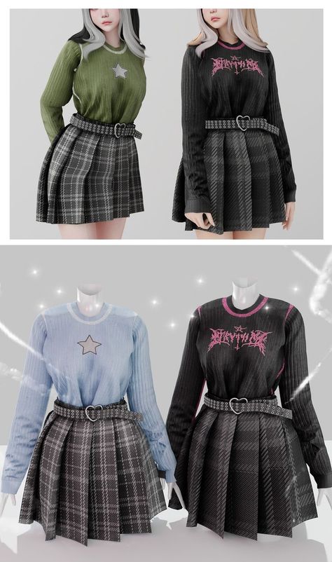 Sims 4 Anime Clothes, Clothes Cc, The Sims 4 Skin, Sims 4 Anime, Free Sims 4, Sims 4 Dresses, Body Outfit, Anime Clothes, Sims 4 Collections