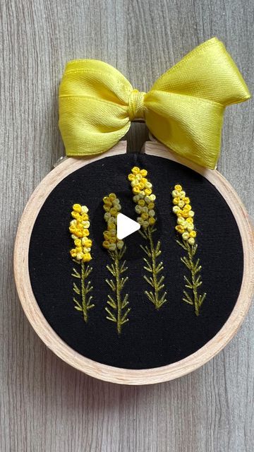 Hand Embroidery/Handmade gifts by Varsha on Instagram: "DO YOU KNOW THE NAME OF THE STITCH USED IN THE STEM? READ TO KNOW 👇🏼👇🏼  Hello dear people!!  This is a very easy and cute embroidery design where you can use any colours of your choice. The reason why I asked you to read the captions is to explain how many threads I have used for each stitch.   1. Stem - 3 strands 2. Leaves - 2 strands 3. Florals - Full strand   This method of creating stem will make your stems look almost close to real plant stem, all you do is make a back stitch and then just loop the thread through each stitch, this stitch is also called as whipped back stitch and now you know 🤗  #embroidery #embroideredart #embroiderydesign #tutorials #tutorial #threadpainting #threadflorals #floralembroidery #flower #yellowf Looped Stitch Embroidery, Stem Stitch Embroidery Design, Whipped Back Stitch, Name Embroidery, Embroidered Art, Thread Painting, Plant Stem, Cute Embroidery, Real Plants