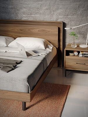 Wooden Headboard Design, Modern Wooden Bed, Wooden Bedroom Furniture, Bed Headboard Design, Wood Bed Design, Minimalist Bed, Wooden Bed Design, Wooden Bedroom, Bed Design Modern