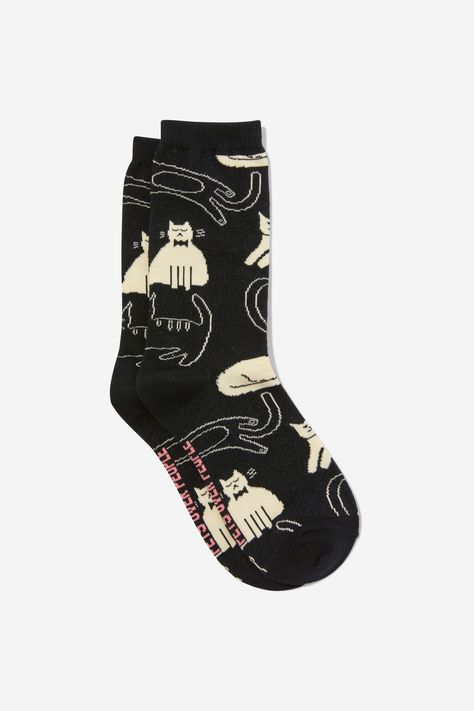 Keep those feet warm with these fun novelty socks!Choose from multiple designs, you'll never have to wear odd socks again.

Features:  

 - WOMENS' NOVELTY SOCKS
 -  COTTON
 -  75% Cotton
 -  20% Polyester
 -  5% Elastane
Composition: 75% Cotton, 20% Polyester, 5% Elastane Fun Socks Aesthetic, Funny Socks Aesthetic, Funky Socks Outfit, Nugget Christmas, Cute Socks Aesthetic, Weird Socks, Stocking Stuffers Unique, Nice Socks, Typo Shop