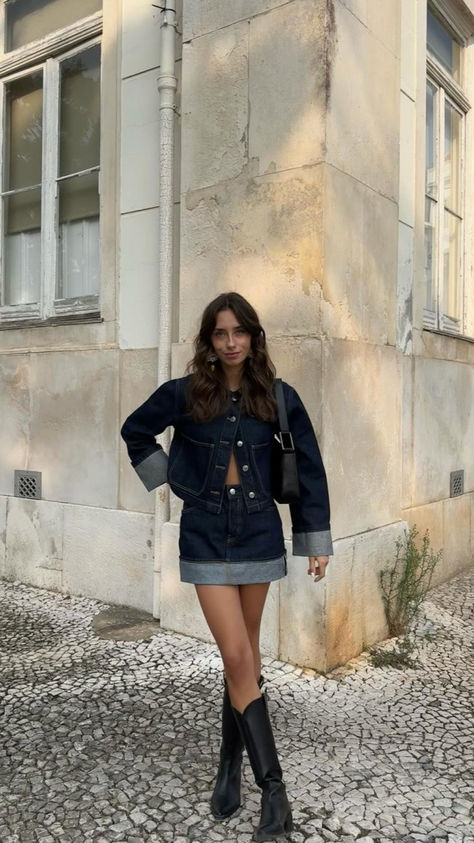 autumn outfits, fall outfits, winter outfits, autumn fashion, dress to impress, autumn outfits aesthetic, 2024 autumn outfits, denim, denim jacket outfit, jeans, jeans outfit, outfit inspo fall, outfit inspo, denim skirt, denim skirt outfit, denim on denim outfit Cool Cowboy Boots, Pajama Pants Outfit, Cool Cowboy, Pajama Pant, Selvedge Denim, Total Look, Aesthetic Outfit, Trending Now, Pants Outfit