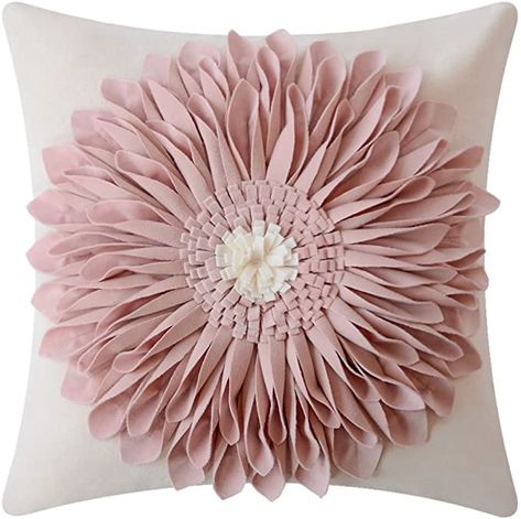 3d Sunflower, Sunflower Throw Pillows, Floral Cushion Covers, Handmade Cushion Covers, Embroidered Throw Pillows, Rose Beige, Floral Throw Pillow Covers, Flower Throw Pillows, Handmade Throws