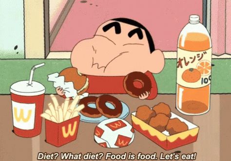 Diet Food GIF - Diet Food Eat - Discover & Share GIFs Eating Gif, Shin Chan Wallpapers, Sinchan Wallpaper, Sinchan Cartoon, Mr Bean, Crayon Shin Chan, Shin Chan, Cartoon Gifs, Thomas Brodie Sangster