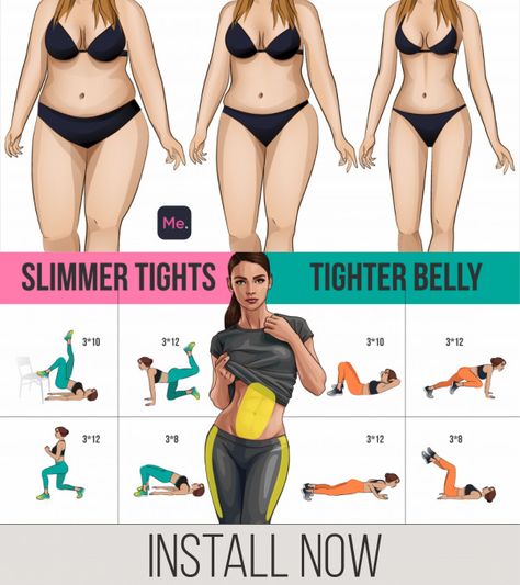 A workout for you to get slimmer thighs and belly! Exercises were created to reduce the size of the thighs and belly quick and easy! Do it and enjoy the results! #fatburn #burnfat #gym #athomeworkouts #exercises #weightlosstransformation #exercise #exercisefitness #weightloss #health #fitness #loseweight #workout #dietworkout Slimmer Thighs, Chest Workout Women, Stomach Fat Loss, Fat Burning Workout Routine, Abdominal Fat, Fat Loss Workout, Belly Fat Workout, Yoga Routine, Fat Burning Workout