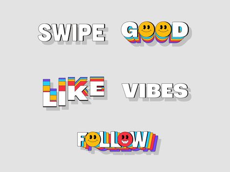 Mat Voyce, Animated Type, Giphy Stickers, Type Motion, Motion Illustration, Kinetic Type, Animation Types, Adobe Design, Text Animation