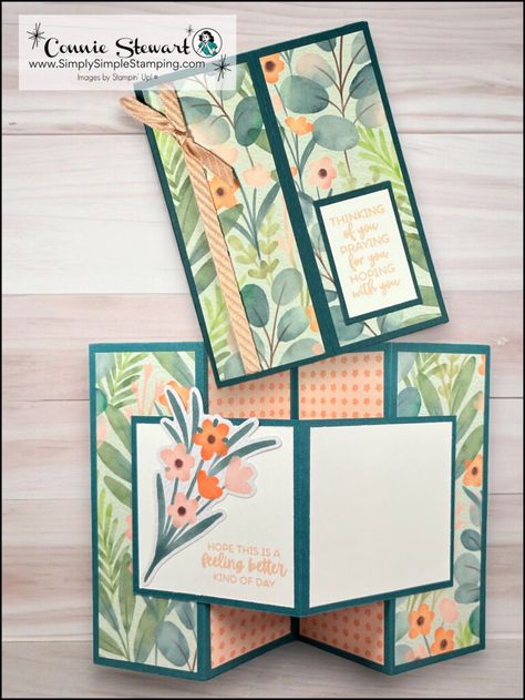 Stampin Up W Fold Card, New Fun Fold Card Ideas, Fun Fold Cards Stampin Up Project Ideas, Diy Card Folding Ideas, 3 D Cards Pop Up, Drapery Fold Cards Tutorial, Su Fancy Fold Cards, Fun Fold Cards Templates Free Printable, Folded Cards Tutorial