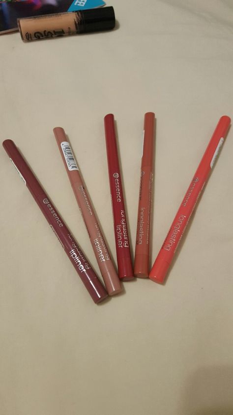 Essence makeup love these lip liners Essence Lip Liner, Lip Combos, Dream Makeup, Essence Makeup, Lip Liners, Lip Makeup Tutorial, Paint Canvas, Makeup Needs, Matte Lip Cream