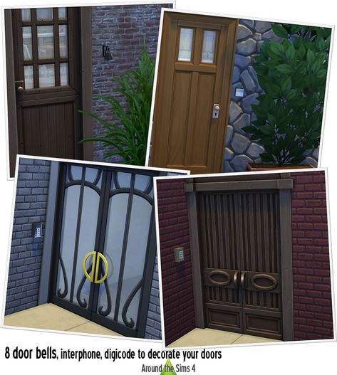 Sims 4 Doorbell, Around The Sims 4, The Sims 4 Custom Content, Door Bells, Ring My Bell, Sims 4 Update, Sims 4 Cc Furniture, Ring Doorbell, House Things