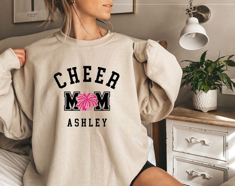 cheer sweatshirt Cheer mom sweatshirt cheer coach gift cheer mom shirt coach sweatshirt presents for mom cheerleader gifts cheerleading gift by CozyPrintHub on Etsy Cheer Mom Outfit, Cheer Mom Shirt, Cheer Things, Cheerleading Mom, Cheerleading Shirts, Lacrosse Mom, Cheer Mom Shirts, Mama Sweater, Pom Pom Girl