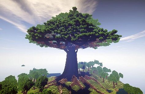 Avatar Minecraft, Minecraft Treehouses, Minecraft Tree, Huge Tree, Minecraft Meme, Tree Town, Minecraft Plans, Minecraft Construction, Amazing Minecraft