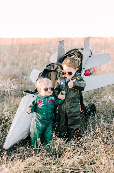 Family Halloween Costumes Stroller, Cute Toddler Costumes Boy, Toddler Brother Halloween Costumes, Unique Toddler Halloween Costumes Boys, Two Boys Halloween Costumes, Brother Costumes Boys, Halloween Costumes Stroller, Halloween Costume Brothers, Brothers Costumes Boys