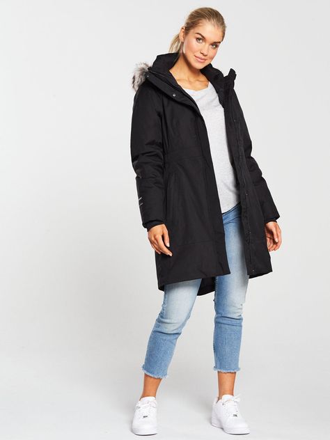 The North Face Tnf Arctic Parka Ii, Black, Size Xl, Women - Black - Xl Arctic Parka, High Leg Boots, Fashion Furniture, North Face, Parka, Dress Length, The North Face, Kids Fashion, Winter Jackets