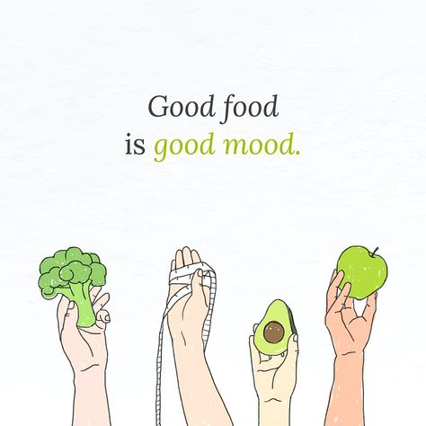 Motivational quote template vector with green fruits and vegetables illustration | free image by rawpixel.com / Nunny Fruits And Vegetables Illustration, Vegetables Illustration, Green Fruits And Vegetables, Fruit Quotes, Healthy Food Quotes, Food Is Good, Eat Green, Vegetable Illustration, Birthday Quotes For Me