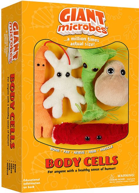 Body Cells Microbe Plush Toy Set #science#decorate#fun Plush Microbes, Muscle Cell, Biology Games, Giant Microbes, Body Cells, Nerve Cell, Science Gifts, Muscle Body, Event Gifts