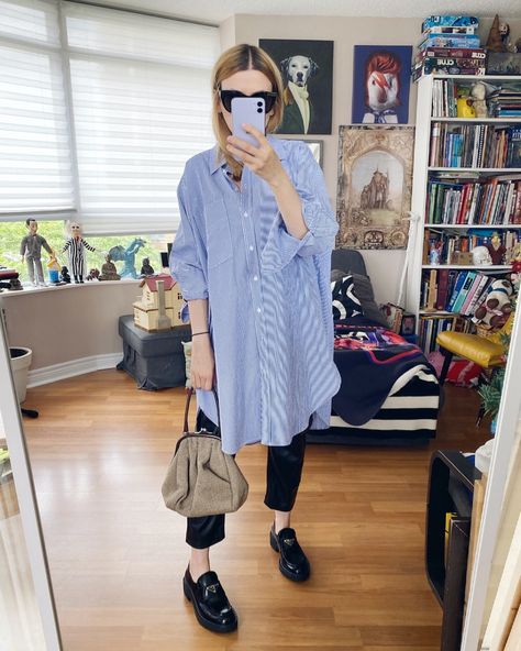 What I Wore This Week - livelovesara Oversized Button Down Shirt Outfit, Oversized Shirt Outfit, Oversize Outfit, Shirt Dress Outfit, Oversized Button Down Shirt, Oversized Shirt Dress, Oversized Outfit, Mode Hijab, Work Wardrobe