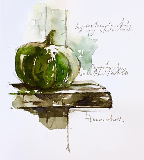 Konstantin Dvornikov (@dvornikov.konstantin) • Photos et vidéos Instagram Konstantin Dvornikov, November Watercolor, Botanical Sketching, Watercolor Vegetables, Watercolor Blog, Draw Illustration, Watercolor Palette, Ink Sketch, Artist Drawing