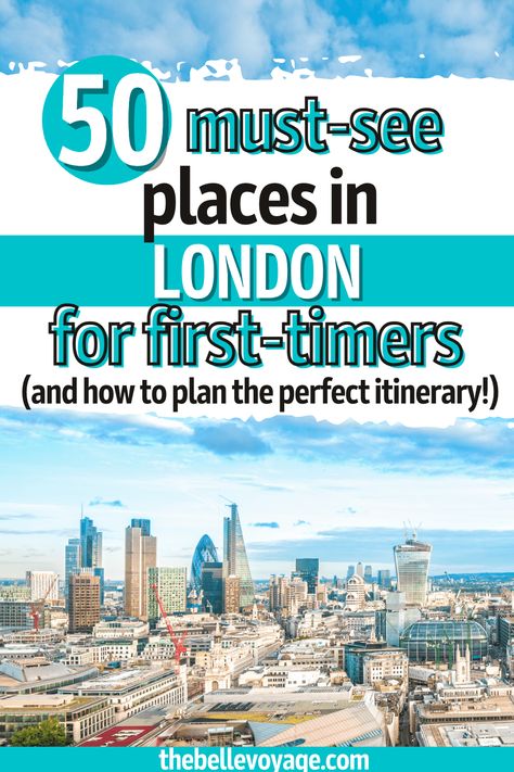 If you're planning travel to London, England, this guide has a list of the very best things to do in the city! Written by a local, these are the places to visit for your first time in London. Includes travel tips for tourists in London, how to get around, and even what NOT to do! If you're looking to plan the perfect London itinerary, this guide will walk you through exactly what to see and do. #London #england #travel Places To Visit In London Bucket Lists, London Itinerary First Time, Places To See In London, London Travel Photos, Senior Accountant, London England Travel, England Travel Guide, London Bucket List, Places In London