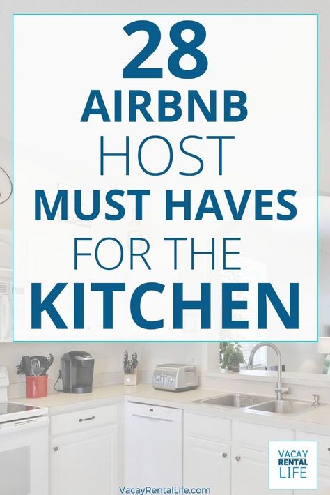 Airbnb Checklist, Vacation Rental Business, Vacation Rental Host, Easy Breakfast Recipes, Kitchen Set Up, Rental Kitchen, Airbnb House, Rental Business, Airbnb Rentals