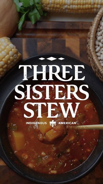 Three Sisters Stew, Diced Butternut Squash, Meals For Three, Native Foods, Native American Heritage Month, Green Bell Pepper, Native American Heritage, Three Sisters, Heritage Month