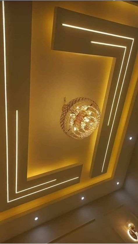 Pop Design For 3 Bhk, Pop Ceiling Lighting Ideas, New Ceiling Design Living Rooms 2024, Ceiling Pop Design For Hall, Pop For Living Room Ceiling, Pop Design With Profile Light, Celing Roof Design Living Room Simple, Profile Pop Design, Profile False Ceiling Design