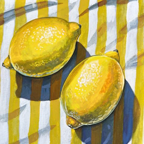 It’s time to make some lemonade 🍋 Daily Painting Just posted in my online store (KateBirchArt.com) Link in bio! Gouache on paper Paper size 6x6 inches with small white border $115 *** please note for international orders a customs tax may be required upon delivery *** #gouachepainting #stilllifepainting #artistsoninstagram #painteveryday #colorfulart #gouache #dailypainting #dailyart #utahartist #gouacheonpaper #gouachepaints Kylie Pregnant, Daily Painting, Fruit Art, Paper Paper, Gouache Painting, Still Life Painting, Daily Art, Paper Size, White Border