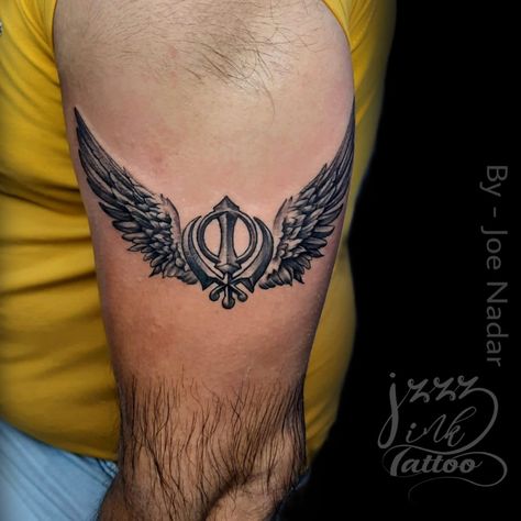 Khanda Tattoo Design, Khanda Tattoo, God Tattoo, God Tattoos, Tattoo Design, Tattoo Designs, Tattoos, Pins, Design