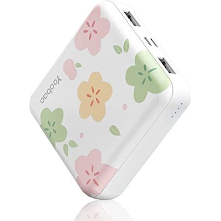 Mini Fast Charging Compact Battery Pack with Dual USB Output & Dual Inport (2.1A Type-C and 8-Pin Input),Compatible with iPhone,iPad-White Cute Portable Charger, Mini Phone, Samsung Galaxy S6 Edge, Portable Power Bank, Phone Battery, Portable Charger, Samsung Galaxy S5, Samsung Galaxy S6, Battery Pack