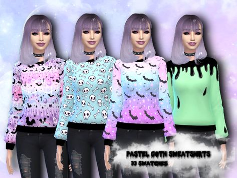 Pastel Goth Sims 4, Sims 4 Pastel Goth Cc, Goth Baby, Sims 4 Mods Clothes, Sims 4 Cas, Cc Finds, Sims 4 Custom Content, Sims 4 Mods, Pastel Goth