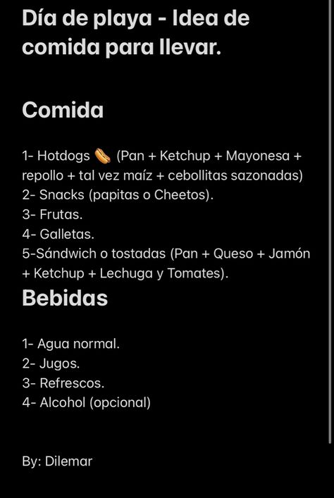 Aqui les dejo una lista de comida para llevar a la playa si andas con amigos o primos. Birthday Food Ideas, Kids Birthday Food, Playa Ideas, Checklist Travel, Happy Birthday Friends, Food Candy, Best Friends Quotes, Latin Food, Birthday Food