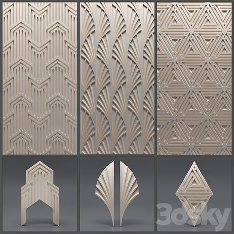 Gypsum 3D panel - 3D panel - 3D model