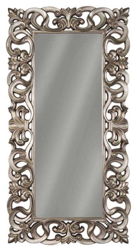 Antique Mirror Frame, Mirror Wall Bedroom, Resin Frame, Mirror Design Wall, Ashley Furniture Homestore, Accent Mirror, Beautiful Mirrors, Scroll Design, Floor Finishes