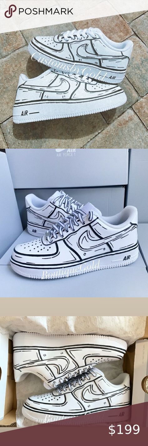 CUSTOMS Nike Air Force 1 Cartoon Pop Art Nike Air Force 1 Cartoon, Sharpie Air Force 1, Pop Art Sneakers, Nike Pop Art, Pop Art Air Force 1, Cartoon Shoes Diy, Drawing On Nike Shoes, Posca Art Shoes, Drawing On Air Force 1