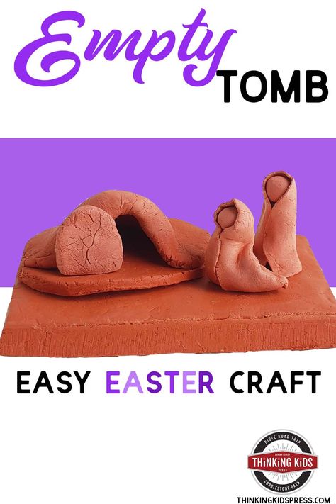 Help your kids celebrate the empty tomb of Easter with this easy Easter craft. Children will form the women at the empty tomb of Jesus. Making A Tomb For Easter, Easter Tomb Craft, Empty Tomb Craft, Tomb Of Jesus, Biblical Homeschooling, The Empty Tomb, Easter Sunday School, Homeschool Fun, Homeschool Advice