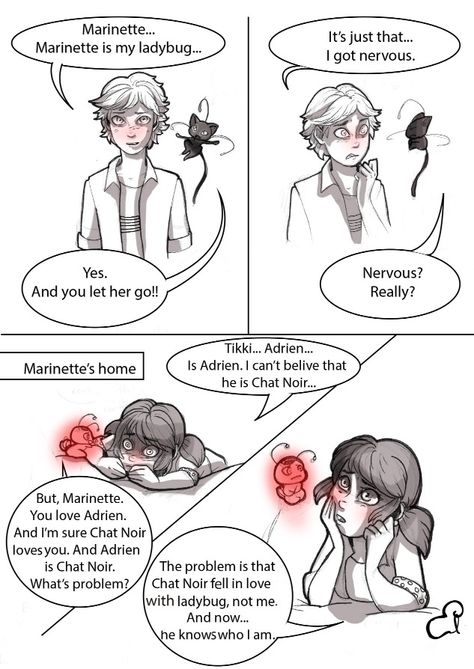 Identity reveal-4 by lissy-33 Comics Ladybug, Ladybug Und Cat Noir, Mlb Comics, Catty Noir, Marinette And Adrien, Miraculous Ladybug Fan Art, Miraculous Ladybug Funny, Ladybug Comics, Miraculous Ladybug Anime