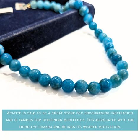 "Embrace the tranquil beauty of our Blue Apatite 8mm Gemstone Necklace. This stunning piece features vibrant, deep blue stones that evoke the calmness of ocean waves. Perfect for adding a touch of serenity and elegance to any outfit. 🌊💙 📦To Place an Order to Know More Visit: www.anjoriya.com ㅤ ☎️Reach Us at +91-8302890363 📧anjoriyajewels@gmail.com ㅤ Follow @anjoriyajewels for Regular Updates #anjoriyajewels #blueapatite #gemstonenecklace #apatitejewelry #apatite #jade #jadejewelry #gemstone... Apatite Jewelry, Blue Stones, Place An Order, Blue Apatite, Jade Jewelry, 925 Silver Jewelry, Gemstone Healing, Ocean Waves, Blue Stone