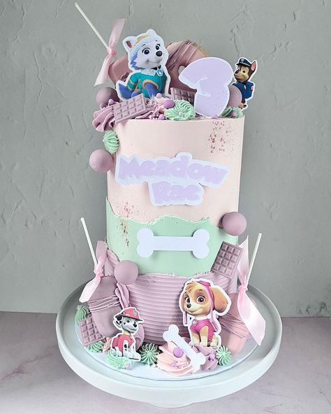 Paw Patrol Cake Girly, Pastel Paw Patrol, Psi Patrol, Girly Cakes, Pastel Cakes, Cake Artist, Paw Patrol Cake, Kids Cakes