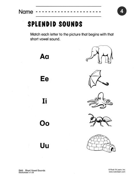 phonics-worksheet-04 Phonics Beginner, Long Vowel Sounds Worksheets, Short Vowel Worksheets, Phonics Worksheets Free, Kindergarten Phonics, Kindergarten Phonics Worksheets, Worksheets For Grade 3, Vowel Worksheets, Aldnoah Zero