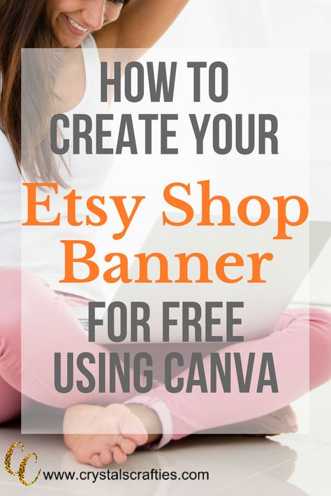 Starting Etsy Shop, Etsy Store Banner, Starting An Etsy Business, Etsy Tutorial, Create A Banner, Etsy Shop Banner, Using Canva, Etsy Marketing, Etsy Banner