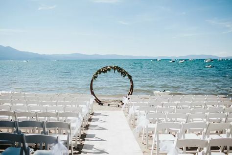 Lake Tahoe Beach Wedding, Lake Tahoe Beach, Lake Tahoe Weddings, Beach Retreat, Tahoe Wedding, South Lake Tahoe, Reception Venues, Lake Tahoe, The Knot