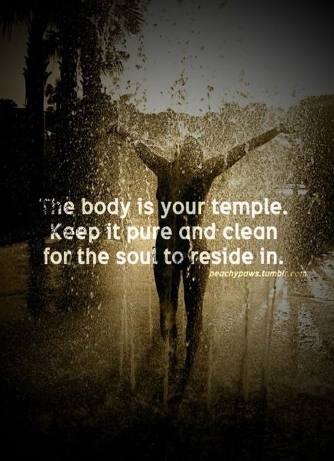 We Will Not Be Destroyed! My Body Is My Temple, Chalean Extreme, Body Temple, Michelle Lewin, Body Is A Temple, Clean Food, Ideal Weight, Yoga Quotes, Hot Yoga