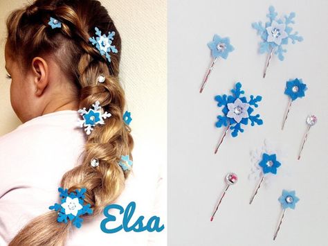 Anna Frozen Hair, Elsa Frozen Hair, Elsa Accessories, Frozen Accessories, Snow Fairies, Frozen Headband Elsa, Frozen Headband, Ice Queen Costume, Frozen Bows