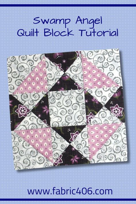 The Swamp Angel quilt block, a striking star pattern, uses only Hourglass, Half Square Triangles, and squares, making it a straightforward yet visually dynamic addition to any quilt. The Swamp Angel block is a testament to how basic quilting techniques can be combined to create intricate and meaningful patterns, seamlessly blending history and artistry in fabric. Basic Quilt Blocks, Veteran Quilts, Angel Quilt, Basic Quilting, Double Irish Chain Quilt, Bed Quilts, Basic Quilt, Quilt Square Patterns, Quilt Square