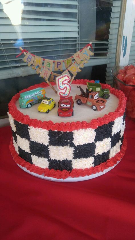 Birthday cake-Disney cars cake homemade cake Diy Cars Birthday Cake, Disney Cars Birthday Cake Diy, Pixar Cars Birthday Party Cake, Cars Movie Birthday Cake, Homemade Cars Cake, Diy Cars Cake, Simple Car Cake, Pixar Cars Cake, Pixar Cars Birthday Cake