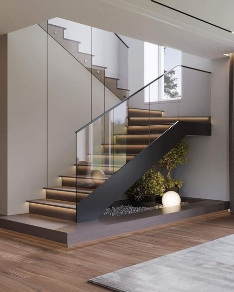 Staircase Design Ideas, Stairs Decor, Staircase Interior Design, Staircase Design Modern, Stairs Design Interior, Stair Railing Design, Stairs Design Modern, Casa Country, House Arch Design