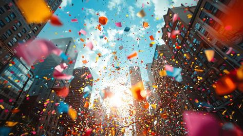 A colorful confetti explosion at a Pride event wide shot stock photo Confetti Explosion, Pride Event, Colorful Confetti, Confetti, Photo Image, Stock Photos, Color