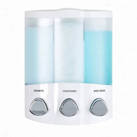 12 Genius Amazon Finds Courtesy of TikTok Shoppers | Glamour Shower Dispenser, Shower Soap Dispenser, Shampoo Dispenser, Shower Soap, Bathroom Hardware Set, Shower Accessories, Bathroom Hardware, Bathroom Organization, Shampoo And Conditioner