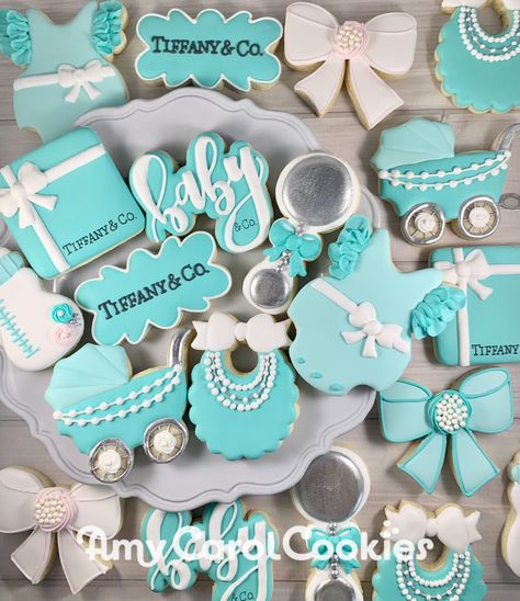 Tiffany & Co Baby Shower, Tiffany And Co Cookies, Breakfast At Tiffany’s Baby Shower Ideas, Baby And Co Baby Shower Tiffany Blue, Tiffany Blue Baby Shower Ideas, Tiffany Co Baby Shower Theme, Tiffany Baby Shower Theme Girl, Tiffany And Co Baby Shower Ideas, Tiffany Blue Baby Shower