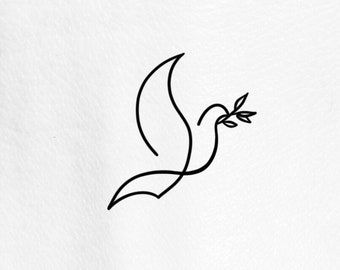 Dove Line Tattoo, Simple Dove Tattoo Design, Holy Spirit Dove Tattoo, Peace Bird Tattoo, Dove Silhouette Tattoo, Minimalist Dove Tattoo, Dove Of Peace Tattoo, Dove Outline Tattoo, Fine Line Dove Tattoo